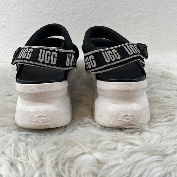 UGG L.A. Sun Platform Sandals Black & White Size 9 - Picture 5 of 12
